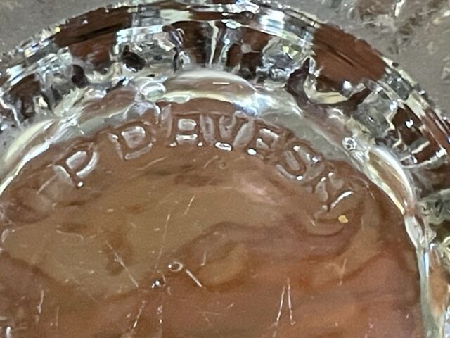 Crystal ashtray pierre d'avesn, 1950