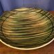 Large ceramic dish from the 60s vintage green and yellow tones st clement earthenware
