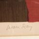 Nature morte, lithographie par Man Ray