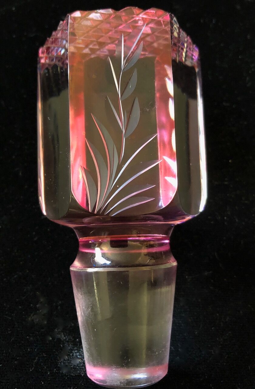 Cut crystal whisky service
