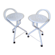 Pair of vintage folding stools "Tubecon" Marinakis, 80s