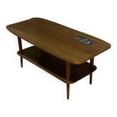 Table basse scandinave en teck et céramique des années 60