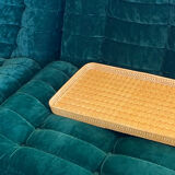 Vintage rattan tray