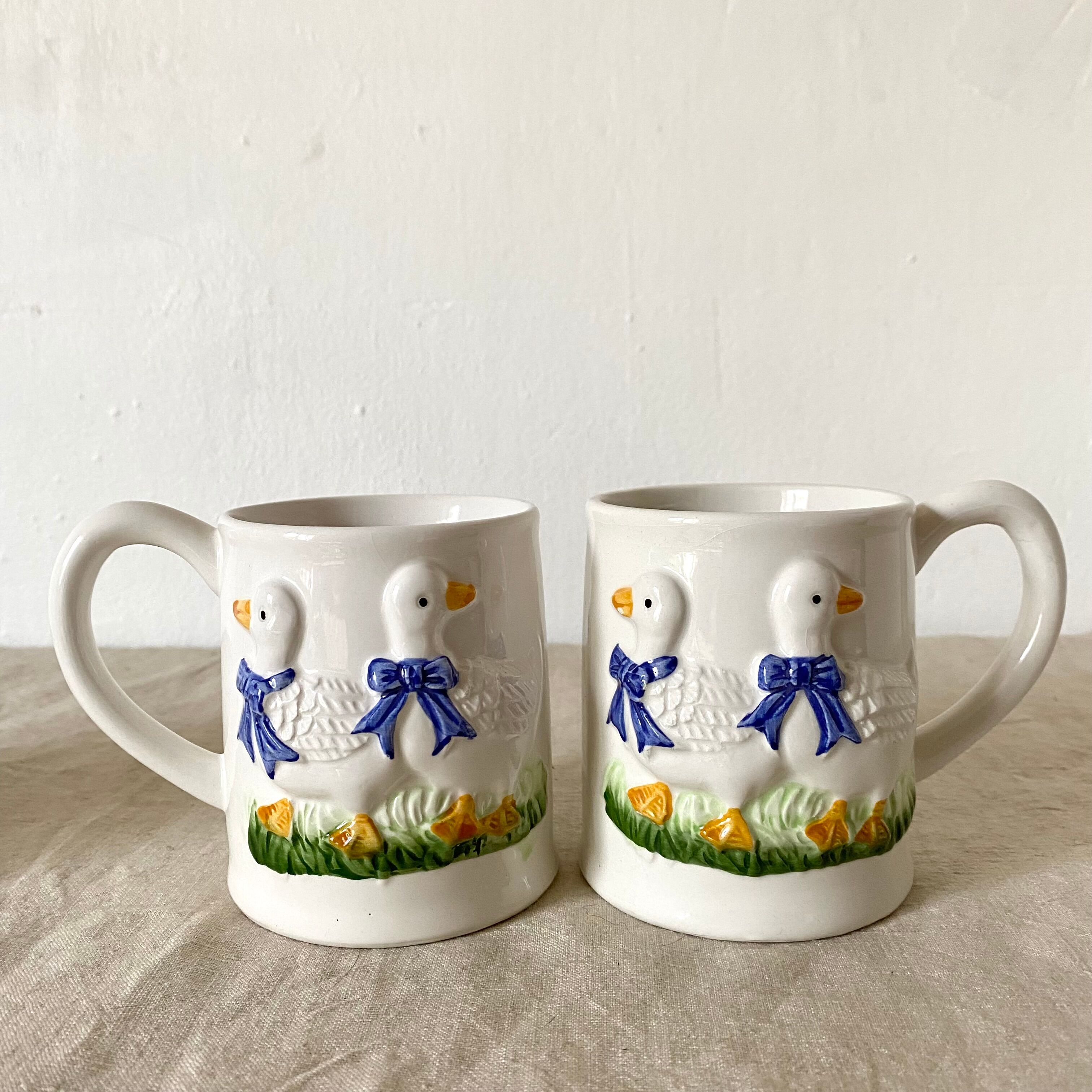 Vintage slurry mugs 80s