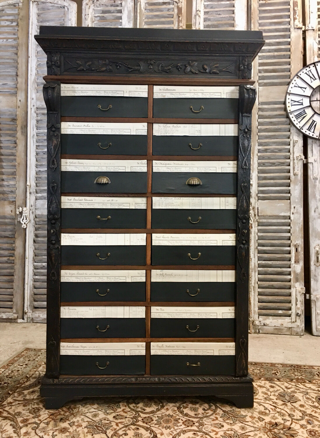 "Cartonnier" furniture from the XIXth