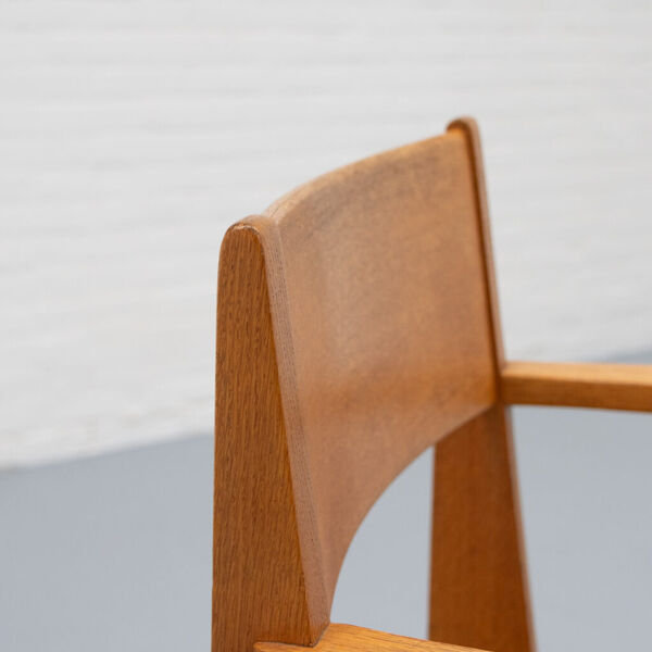 Fauteuil Art Déco hollandais en cuir