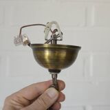 Vintage Brass Pendant Light Elegant Rustic Chendelier Colonial Style