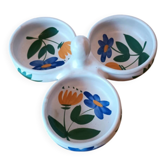 Hand-painted ceramic aperitif plate – Poteries du Marais