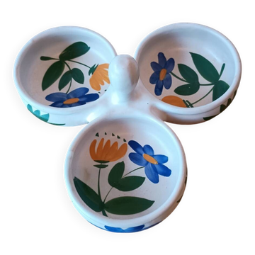 Hand-painted ceramic aperitif plate – Poteries du Marais