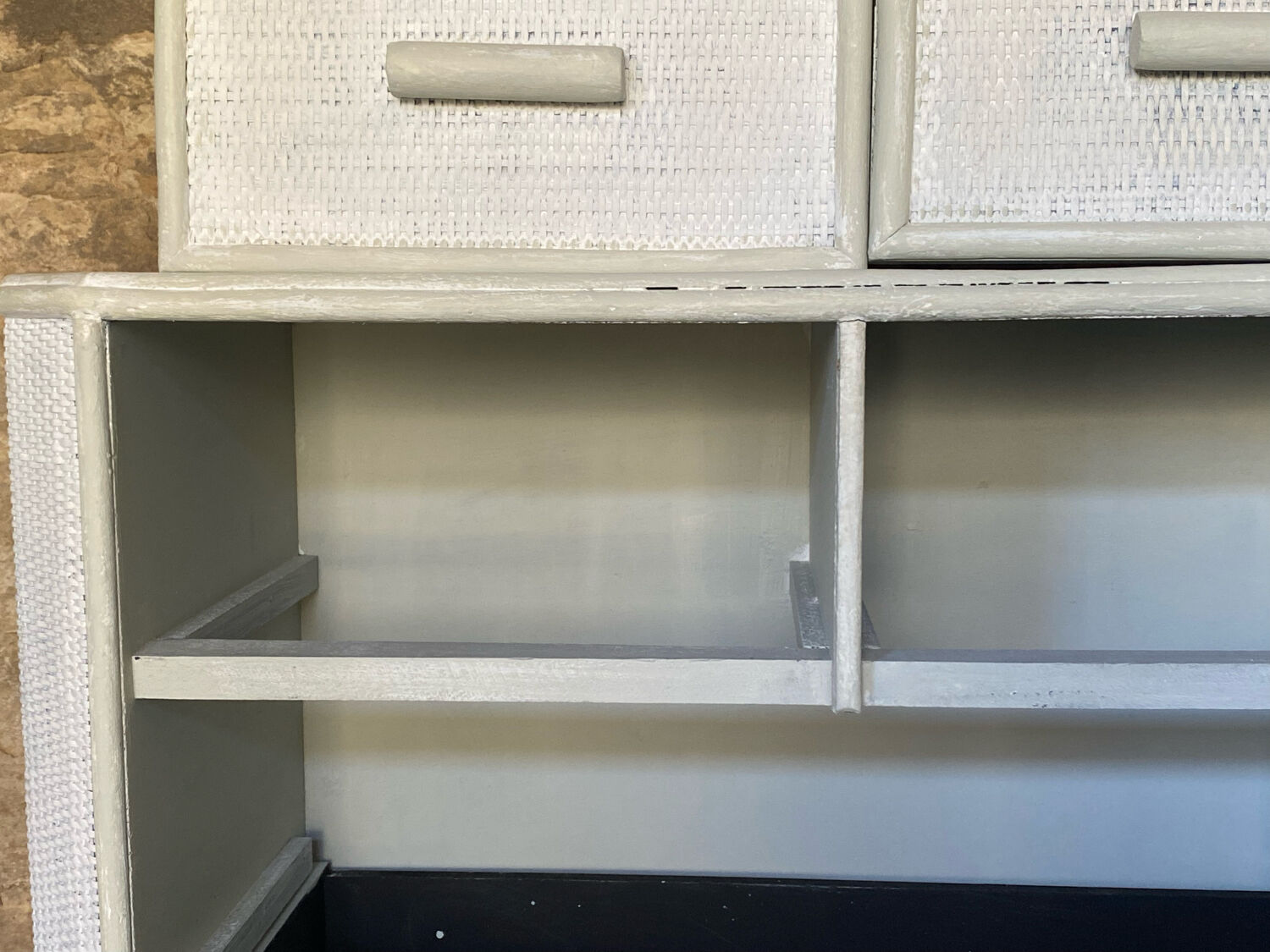 Rattan chest of drawers