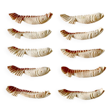 10 porte-couteaux en forme de poisson