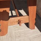 Farm table in blond oak