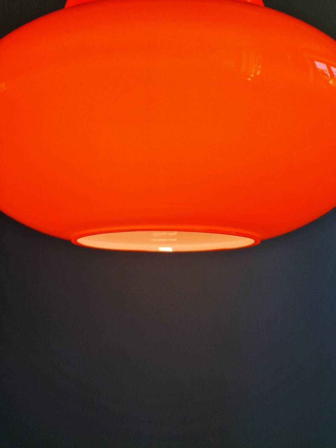 Suspension Space Age in opaline orange, 1960s-70s