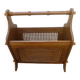 porte revue  bois et cannage, vintage