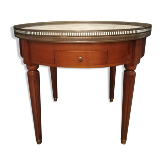 Coffee table hot water bottle in cherry and marble