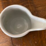 Bottle green earthenware bistro style milk jug or creamer