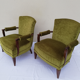 Set of 2 armchairs and ottoman 1940