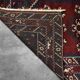 Vintage Red Hand-Woven Oriental Afghan Rug, 1970s