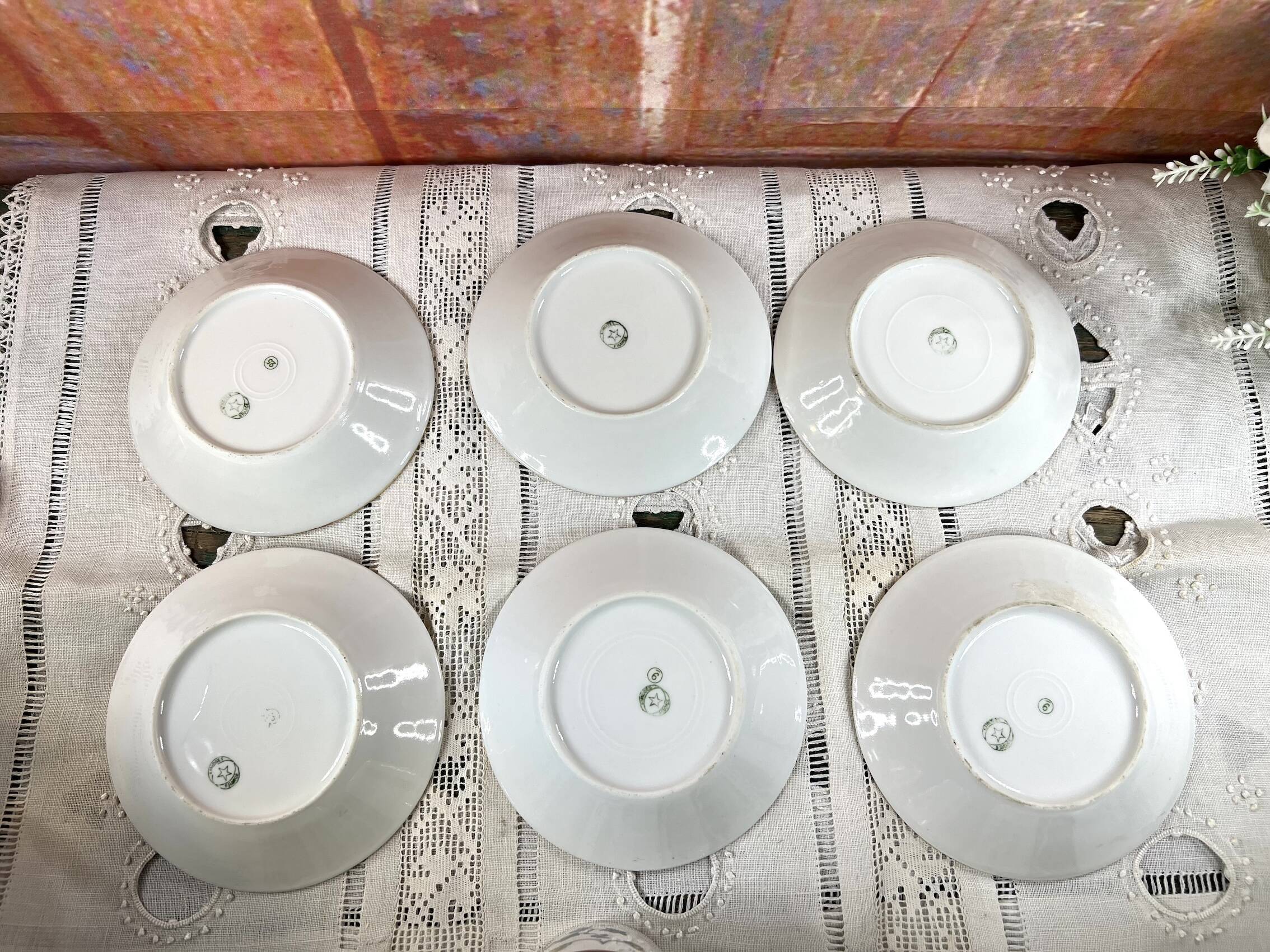 Lot de 6 tasses café Limoges Haviland Cathay