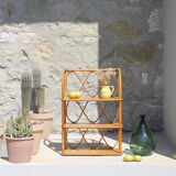 Etagère rotin vintage