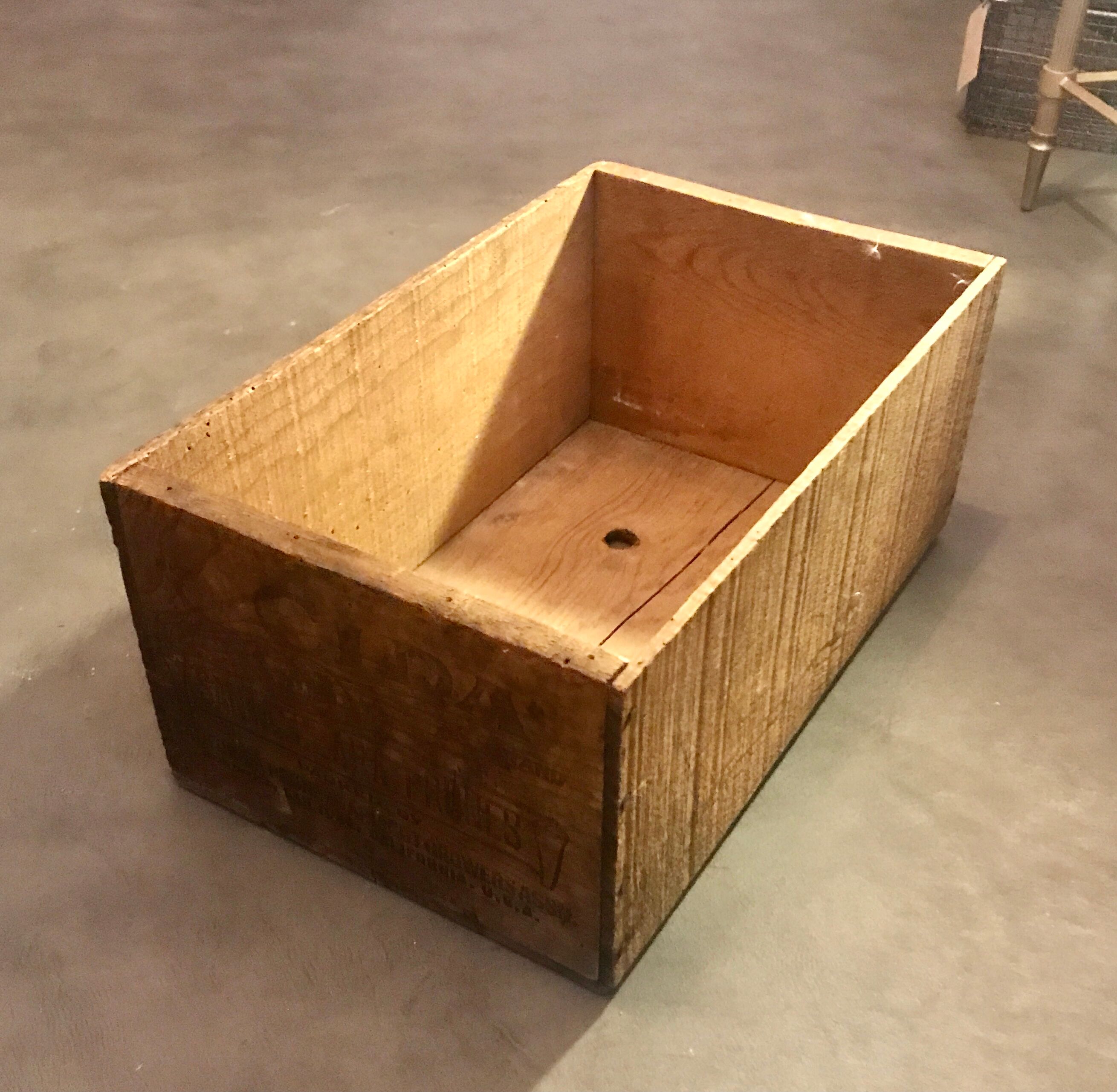 Old wood box California Santa Clara