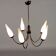 Vintage lamp from the 1950s-60s in aluminium, brass, and opal glass.