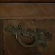 18ème siècle, commode danoise baroque serpentine antique en noyer