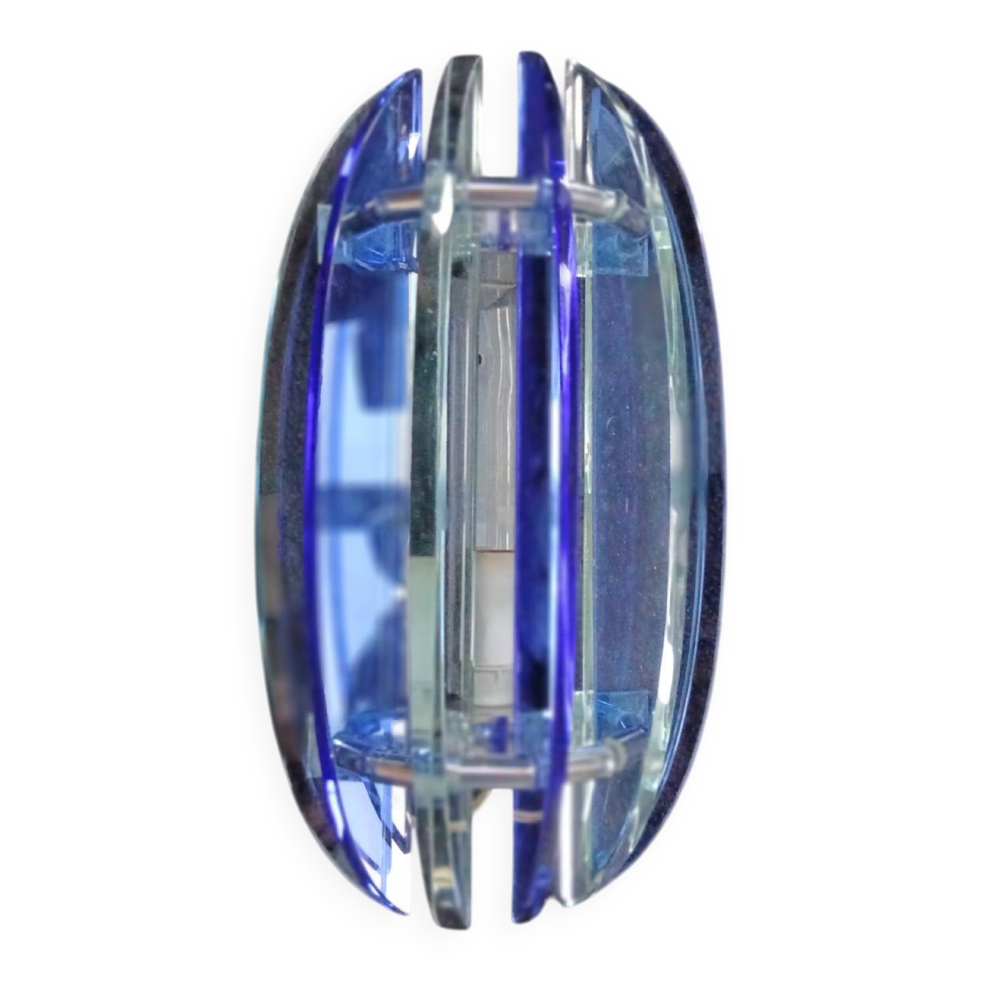 Beautiful Veca wall lamp, Italy, 1970 Fontana Arte Design, blue
