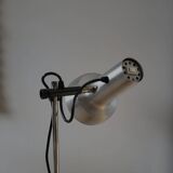 Vintage floor lamp from the mid-century, chrome, presumably 1970s.