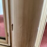 Miroir en bois couleur ivoire effet vieilli