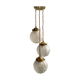 Suspension cascade three lights globes art deco vintage