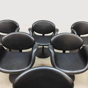 Vintage Dutch design 'Little Tulip' swivel chairs by Pierre Paulin for Artifort