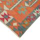Turkish Handwoven Vintage Herki Kilim 103 cm x 338 cm