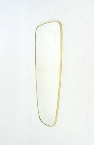 Miroir dans un cadre doré années 1970 35x91cm