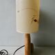 Wooden lamp with its herbarium lampshade from the 70s