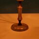 Chic hotel table lamp in onyx and brass, mid-century modern table lamp from the 70s.