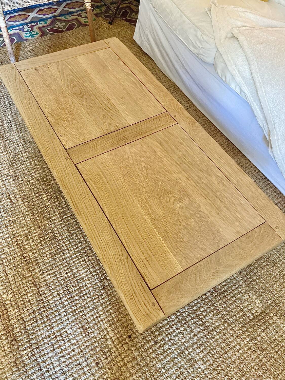 Solid wood coffee table