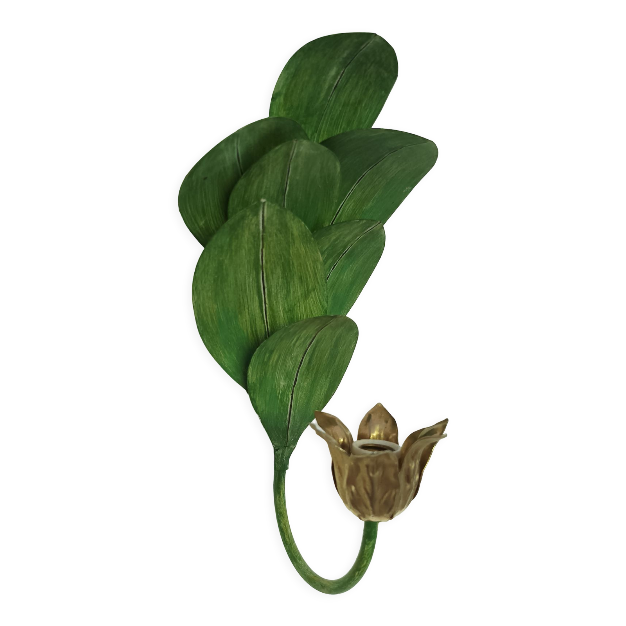 Vintage leaf wall lamp