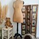 Wooden screen with vintage haute couture images or for photos
