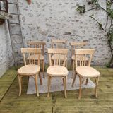 chaises bistrot anciennes sablées