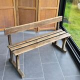 Old oak school bench