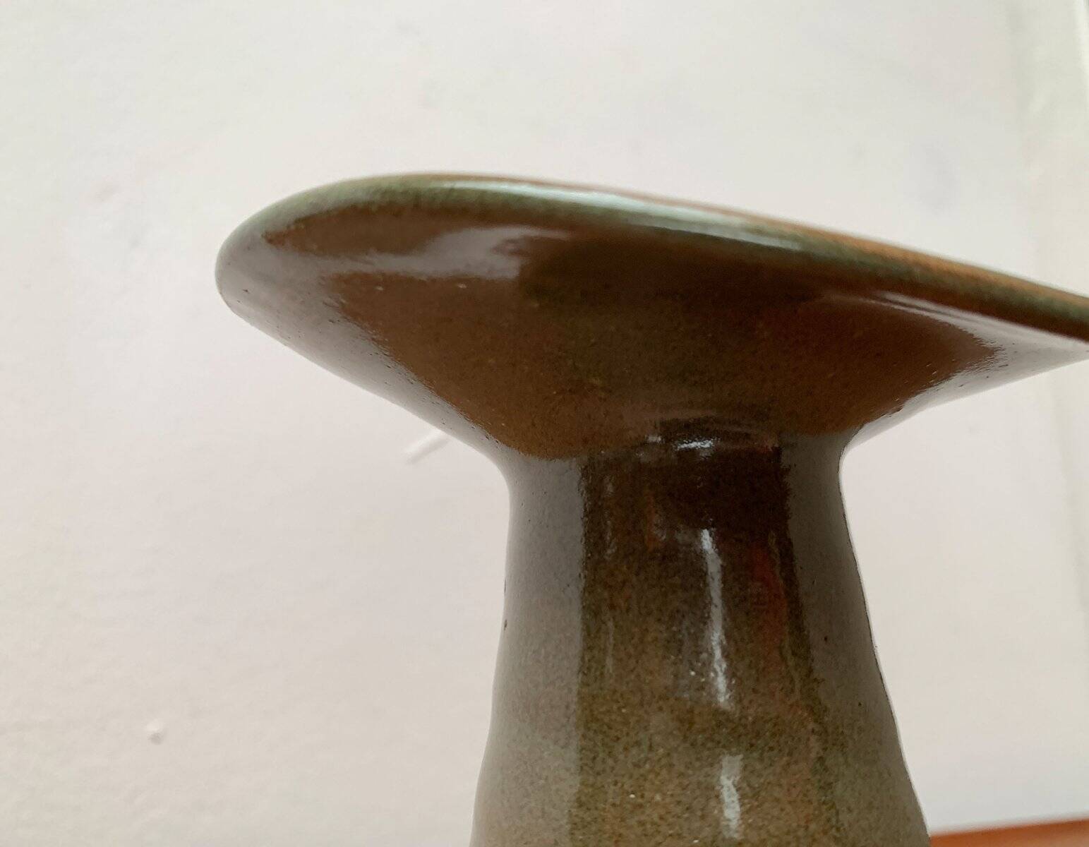 Vase de poterie d'atelier allemand vintage par Acki Jürgens, années 1970