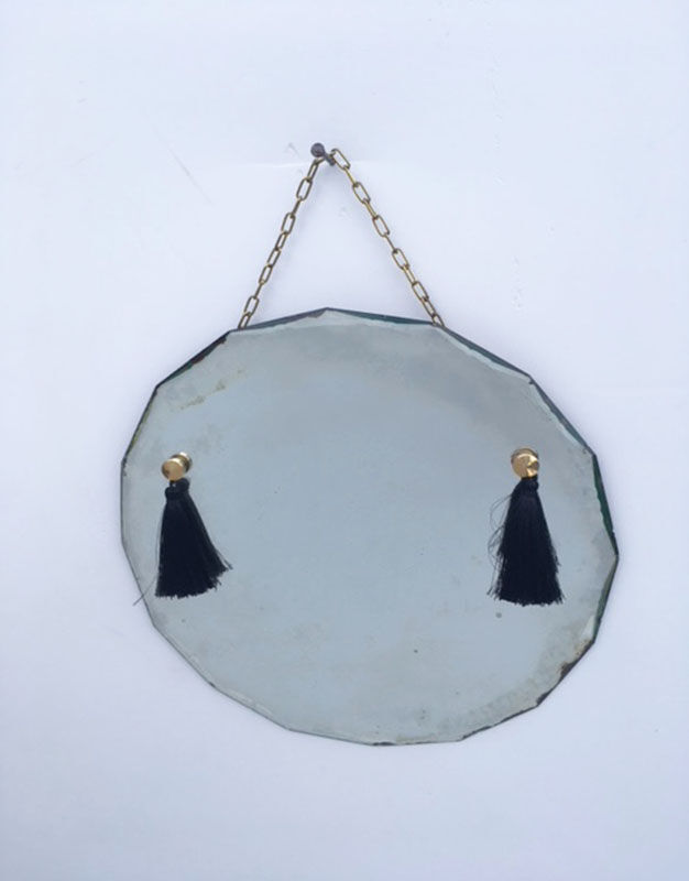 Mirror beveled oval 32x32cm