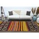 1970s Vintage Turkish Oushak Handmade Wool Cotton Orange Runner Rug 136x327