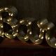 Ancient Light Sign in aluminium lettering forming the word "BAR"