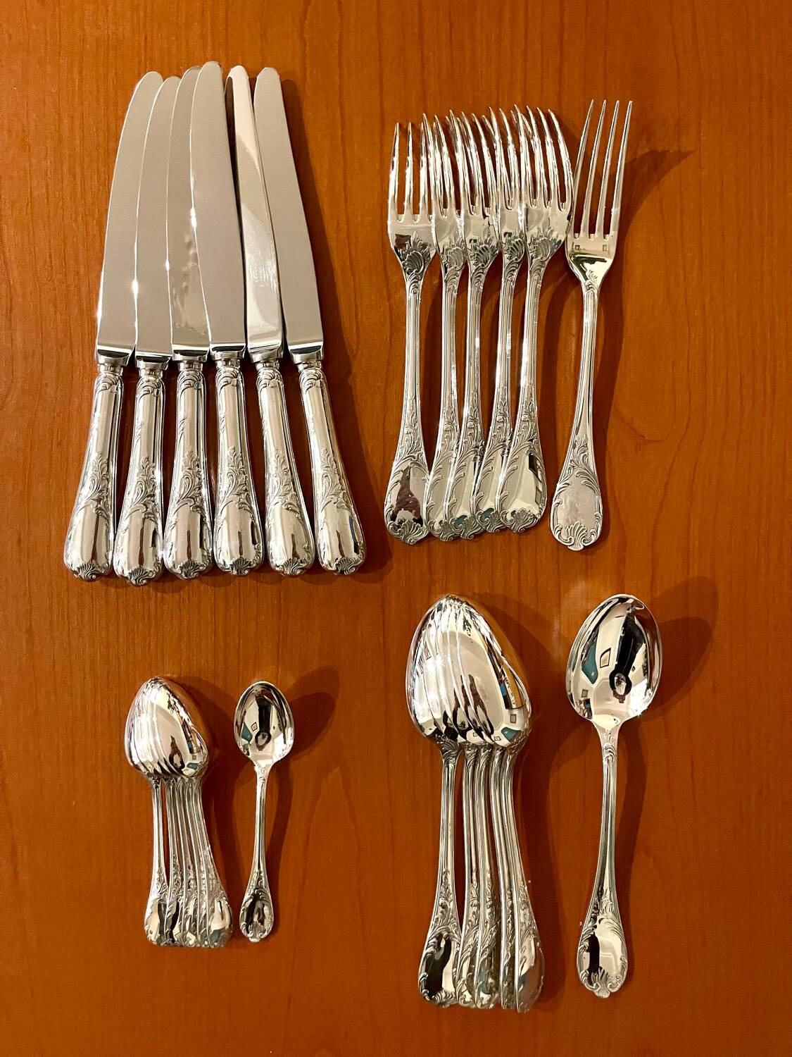 Christofle Marly 6-person cutlery set 24 pieces excellent condition