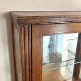 Antique oak window foot mustache
