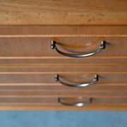 Petit buffet bahut scandinave années 50-60 chêne blond