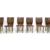 Six chaises vintage en bois courbé dans le style d'Ilmari Tapiovaara, Finlande