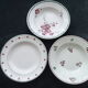Set of 3 mismatched hollow plates Badonviller